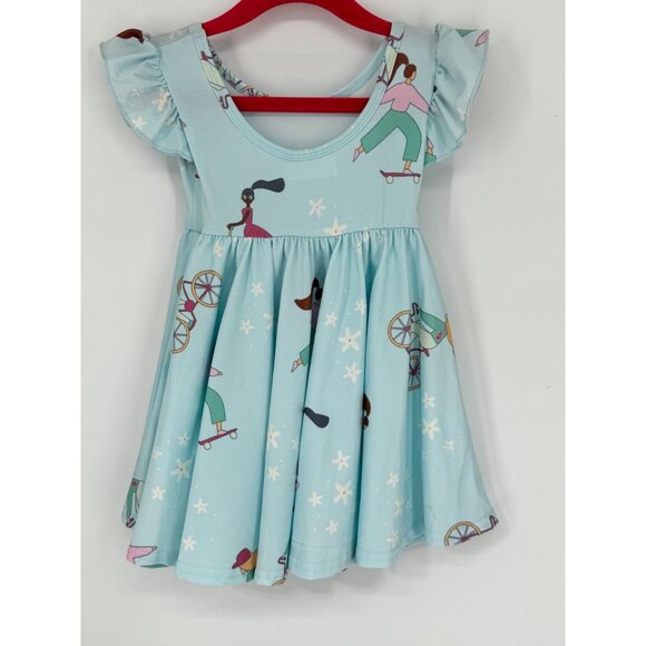 DotDotSmile Girls Empire Dress Fun Girls Print Size 12/24 Months New with Tags - Picture 6 of 6